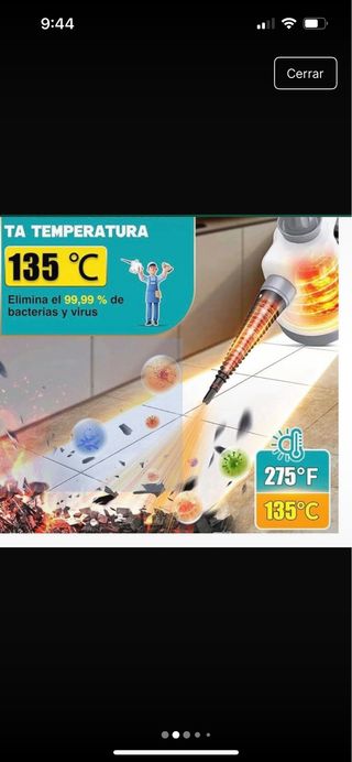 Limpiador a vapor portátil