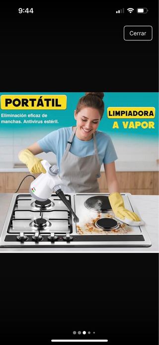 Limpiador a vapor portátil