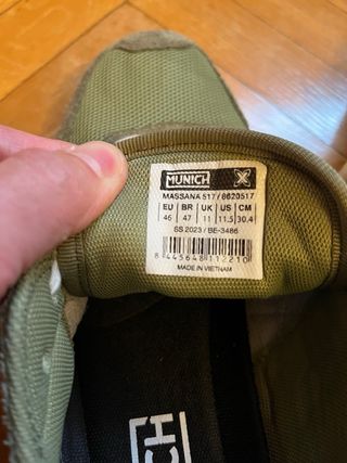 Zapatillas Munich Verde Talla 46