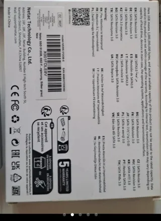 SSD Netac 512GB 3D NAND SATAIII