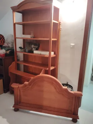 Dormitorio de madera provenzal,