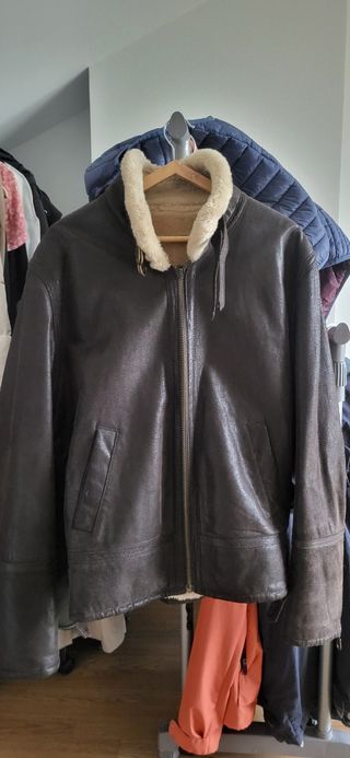 Cazadora aviador forro borreguillo