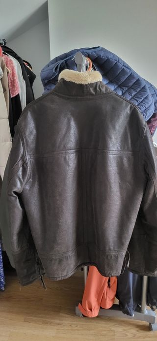 Cazadora aviador forro borreguillo