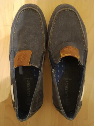 Mocasines Livergy grises y marrones