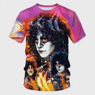 Camiseta KISS 3D