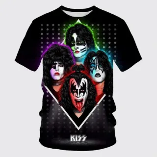 Camiseta KISS 3D