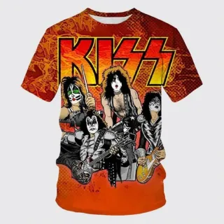 Camiseta KISS 3D
