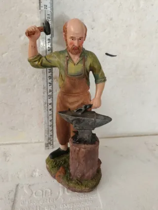 Statua pastore presepe resina cm 20