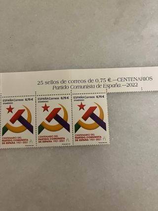 Sello Homenaje PCE 1921-2021