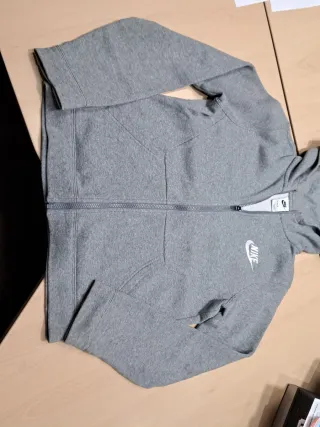 Sudadera Nike Original Niño Talla L Gris