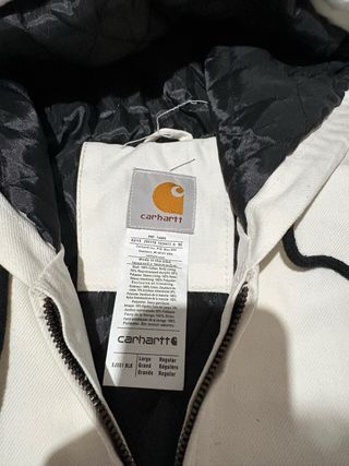 Carhartt Giacca Detroit Bianca con Cappuccio Vinta