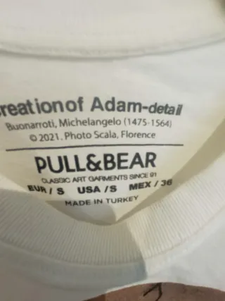 Pull&Bear Camiseta Negra 1991 Talla M