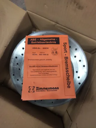 Discos traseros Freno Zimmerman Golf MK2