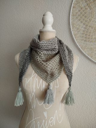 Baktus, bufanda triangular, echarpe, chal, chalina