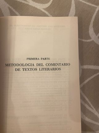 Comentario de texto literario