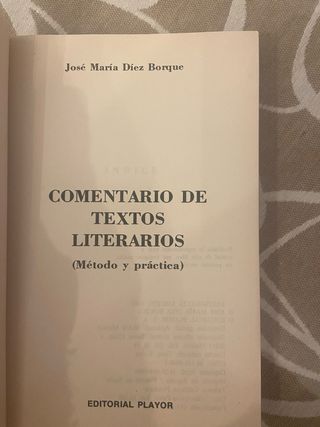 Comentario de texto literario