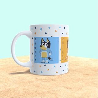 Taza Familia Bluey Cerámica