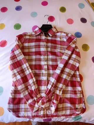 Camisa cuadros Tommy Hilfiger mujer Talla S