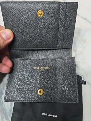 Portacarte Saint Laurent nero