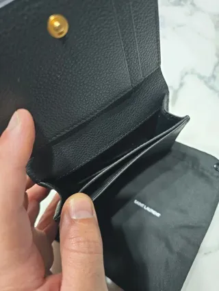 Portacarte Saint Laurent nero