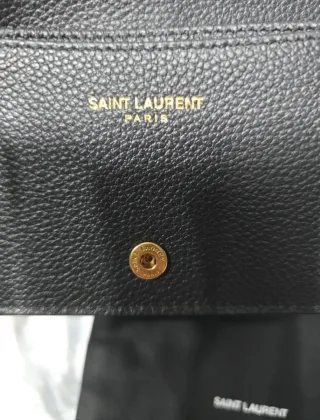 Portacarte Saint Laurent nero