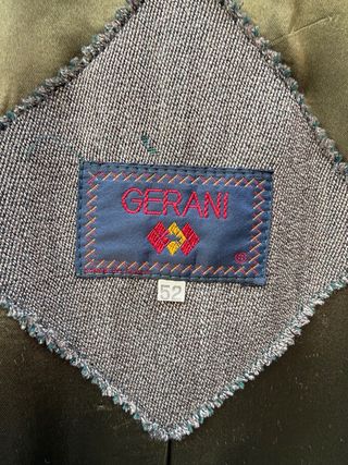 cappotto da uomo Gerani lana grigio vintage trench