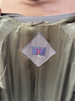 cappotto da uomo Gerani lana grigio vintage trench