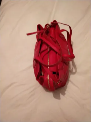 Bolso Guy Laroche Rojo Mano y Hombro