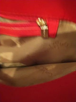 Bolso Guy Laroche Rojo Mano y Hombro