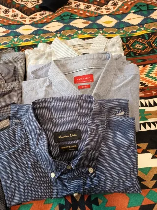 Lote 6 Camisas Vestir Hombre XL (Formula, Zara,