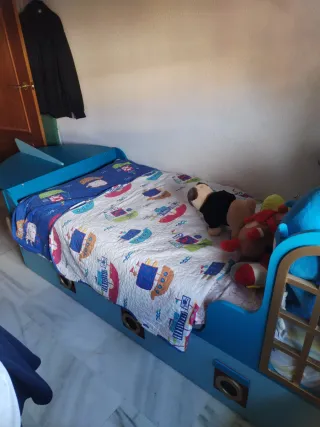 Cama Barco Infantil Azul
