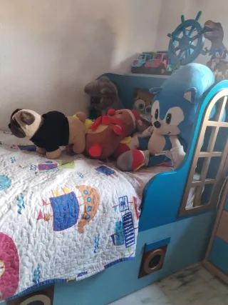 Cama Barco Infantil Azul