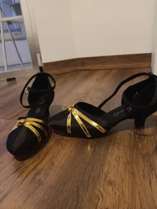 Botas de baile tacón alto plateadas