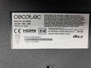 TV Cecotec 55 4K para piezas