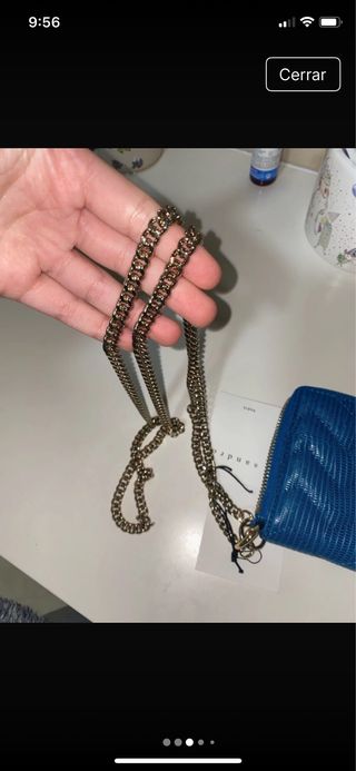 Monedero Sandro Paris Azul con Cadena