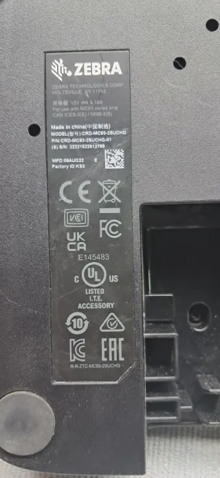 Cargador RF Zebra Escanner