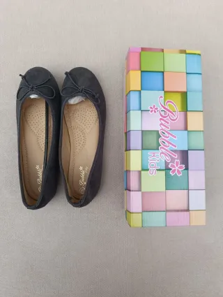 Manoletinas niña T36 grises NUEVAS