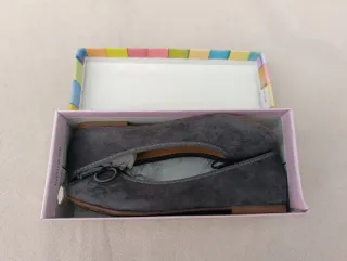 Manoletinas niña T36 grises NUEVAS