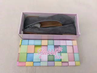 Manoletinas niña T36 grises NUEVAS