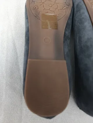 Manoletinas niña T36 grises NUEVAS