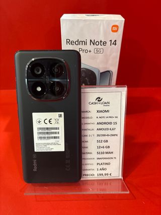 Xiaomi Redmi Note 14 Pro+ 5G 512GB seminuevo