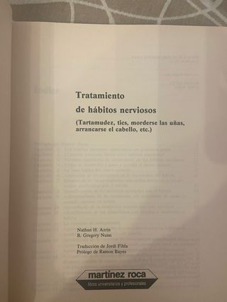 Tratamiento de hábitos nerviosos