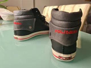 Zapatillas POLINESIA Negras Tipo CONVERSE