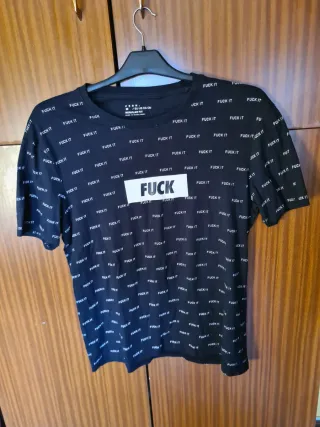 Camiseta Fishbone Fuck It Negra Talla M