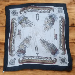 Pañuelo 100% Seda diseño náutico