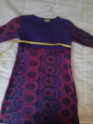 Vestido H&M Morado estampado