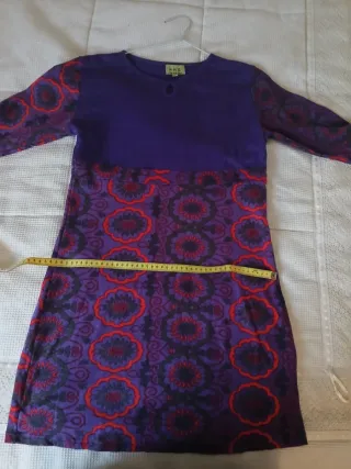 Vestido H&M Morado estampado