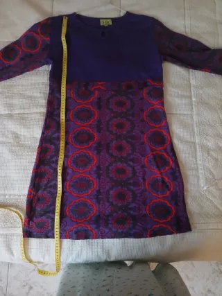 Vestido H&M Morado estampado