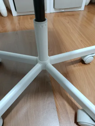 Silla de escritorio infantil blanca