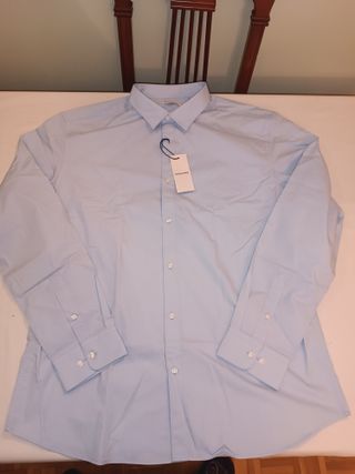 Camisa Jack & Jones Slim Fit Azul Talla XXL